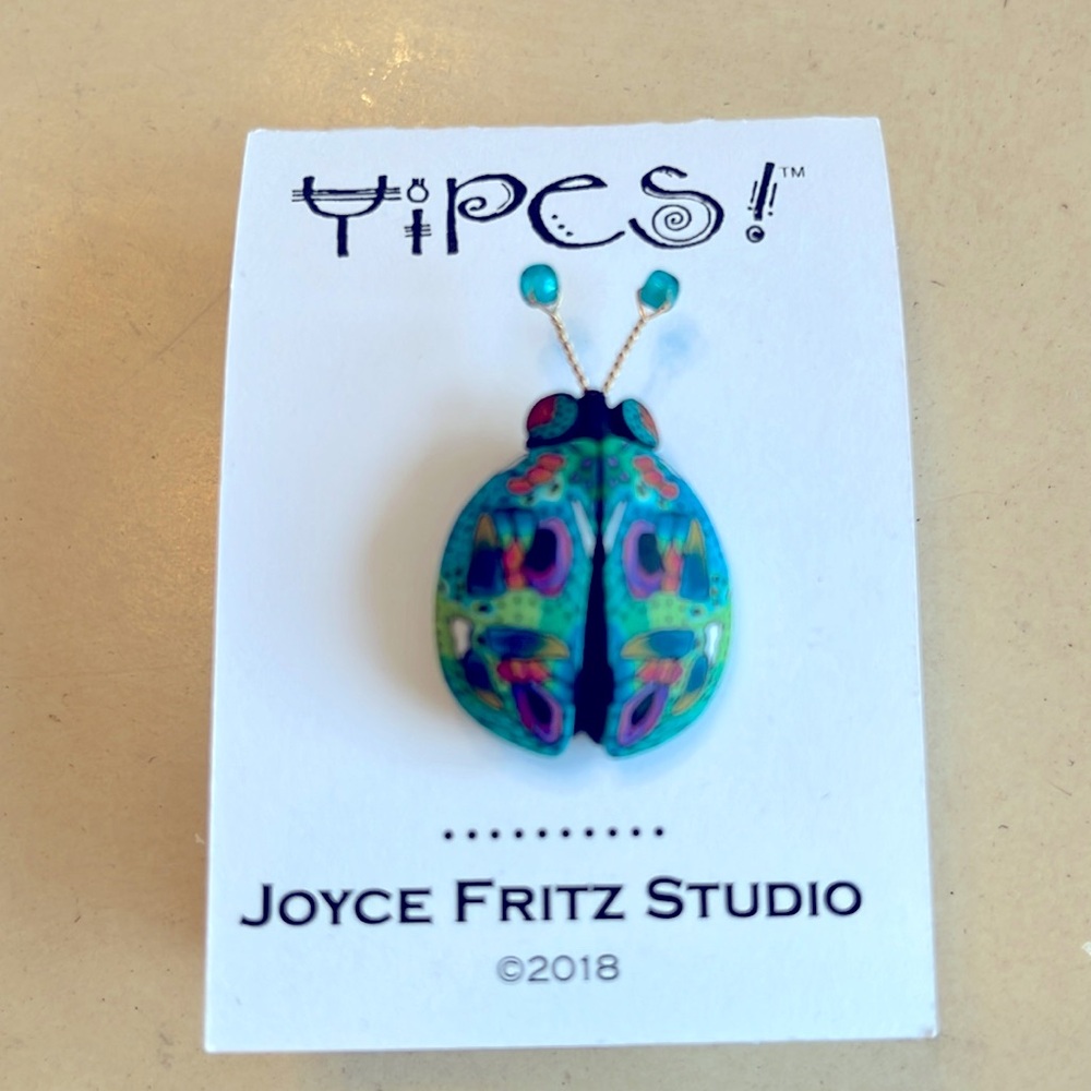 Artisan Bug Pin created in the Joyce Fritz Studio